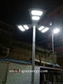 Wireless solar street light with motion