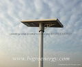 Wireless solar street light with motion