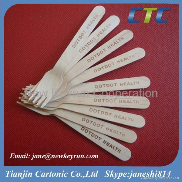 Hot Sale Disposable Wooden Cutlery- Knife & Spoon & Fork