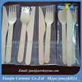 Hot Sale Disposable Wooden Cutlery- Knife & Spoon & Fork 2