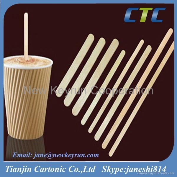 Disposable Wooden Coffee Stir Sticks 4