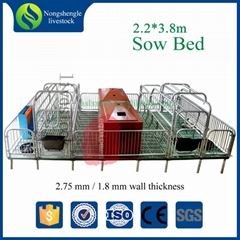 Hot dip galvanized farrowing stall for pig farrowing sow cages