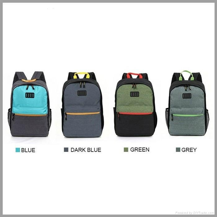 2017 hot new products waterproof polyester casual school backpack