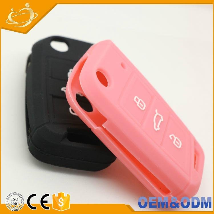 Hot Sale Silicone Flip Car Key Cover Key Protection Case Cover for VOLKSWAGEN  2
