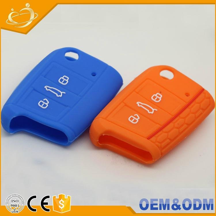 Hot Sale Silicone Flip Car Key Cover Key Protection Case Cover for VOLKSWAGEN 
