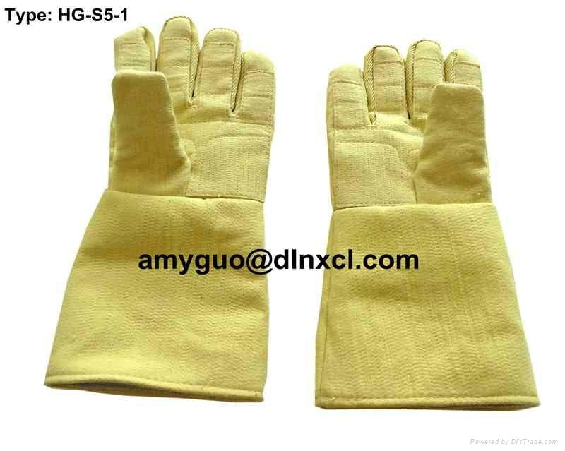 500 ℃ High Temperature Resistance & Wearable Kevlar Gloves HG-S5-1