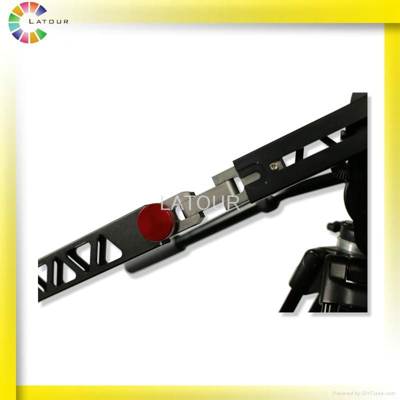 Portable Aluminum Alloy jib 3M Flexible Extended Adjustable Camera photo jib 4