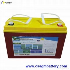 12V solar deep cycle battery 12V 100Ah for solar farm (CG12-100)