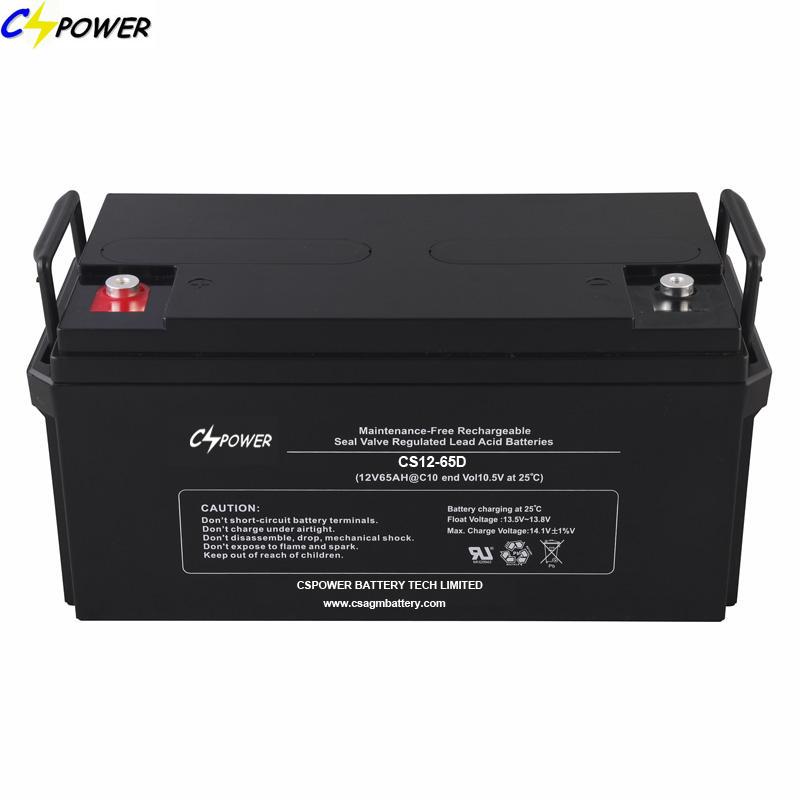 12 volt Solar Battaries 12V 65AH deep cycle Storage battery (CS12-65D)