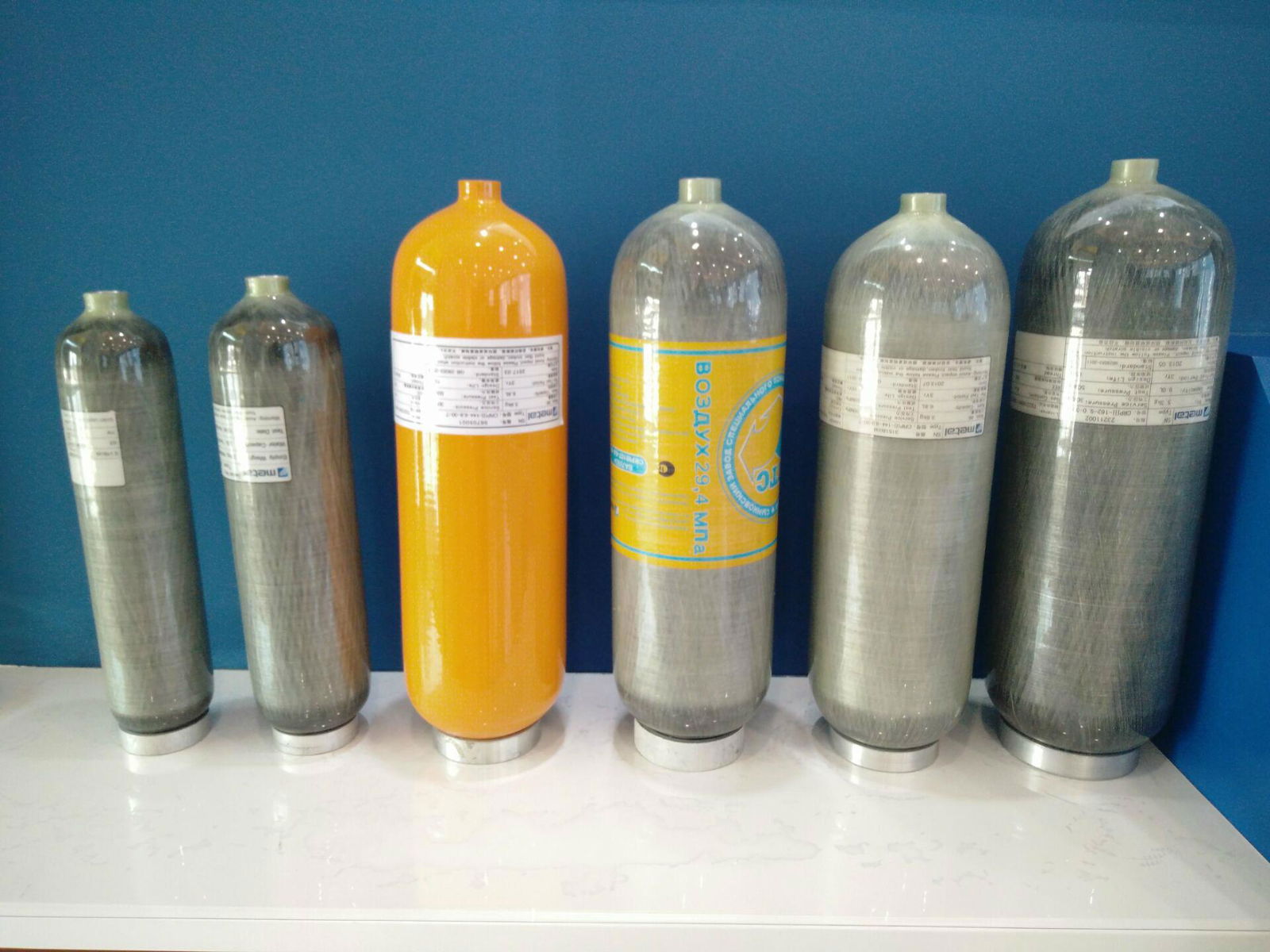 High Quality SCBA Cylinder Carbon Fiber bottles Composite Bottle PCP Cyli 2