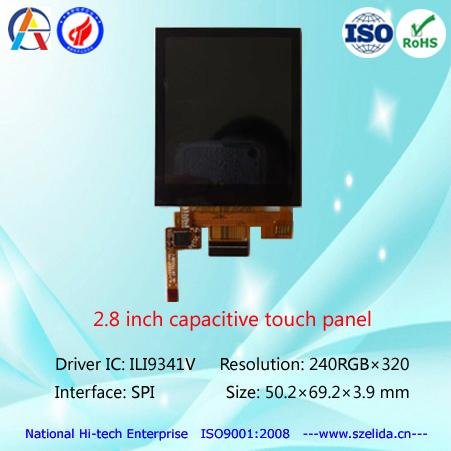 factory OEM 2.8 inch tft lcd display 240x320 touch panel optional