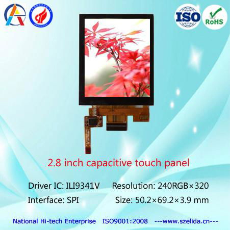 factory OEM 2.8 inch tft lcd display 240x320 touch panel optional 4