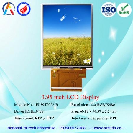 Top quality 3.97 inch/4 inch tft lcd module with mipi interface  2