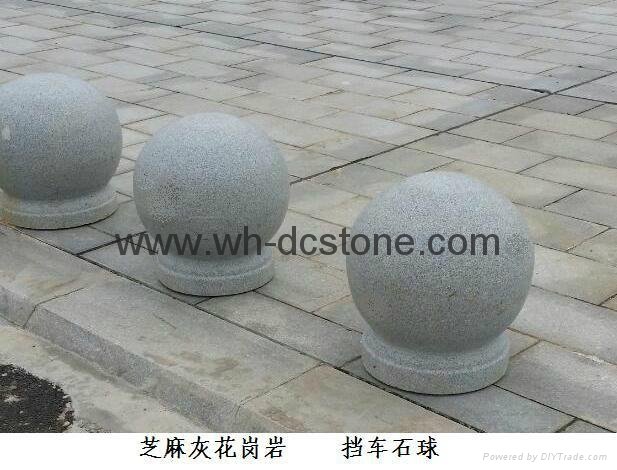  sesame gray granite round stone Used in public place 2