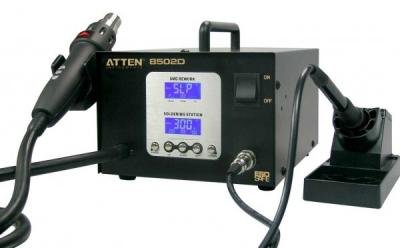 ATTEN 8502D intelligent soldering station and hot-air rework station