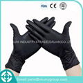 Black nitrile glove disposable work gloves  2