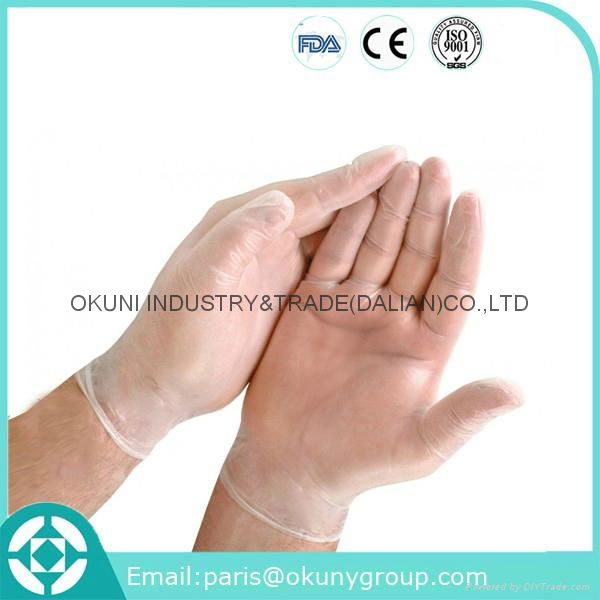 High Quality Customized Experimental Gloves CE Disposable Medical Vinyl Glove 2