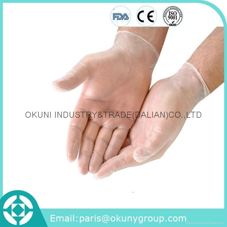 High Quality Customized Experimental Gloves CE Disposable Medical Vinyl Glove 4
