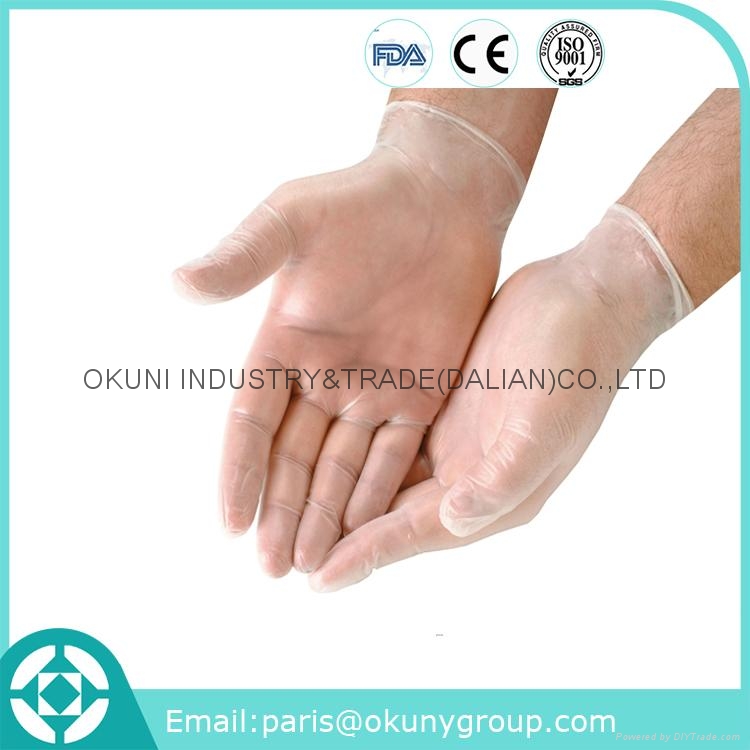 High Quality Customized Experimental Gloves CE Disposable Medical Vinyl Glove OKUvinyl glove