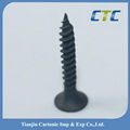 Bugle head black phosphated drywall screw fine thread 4