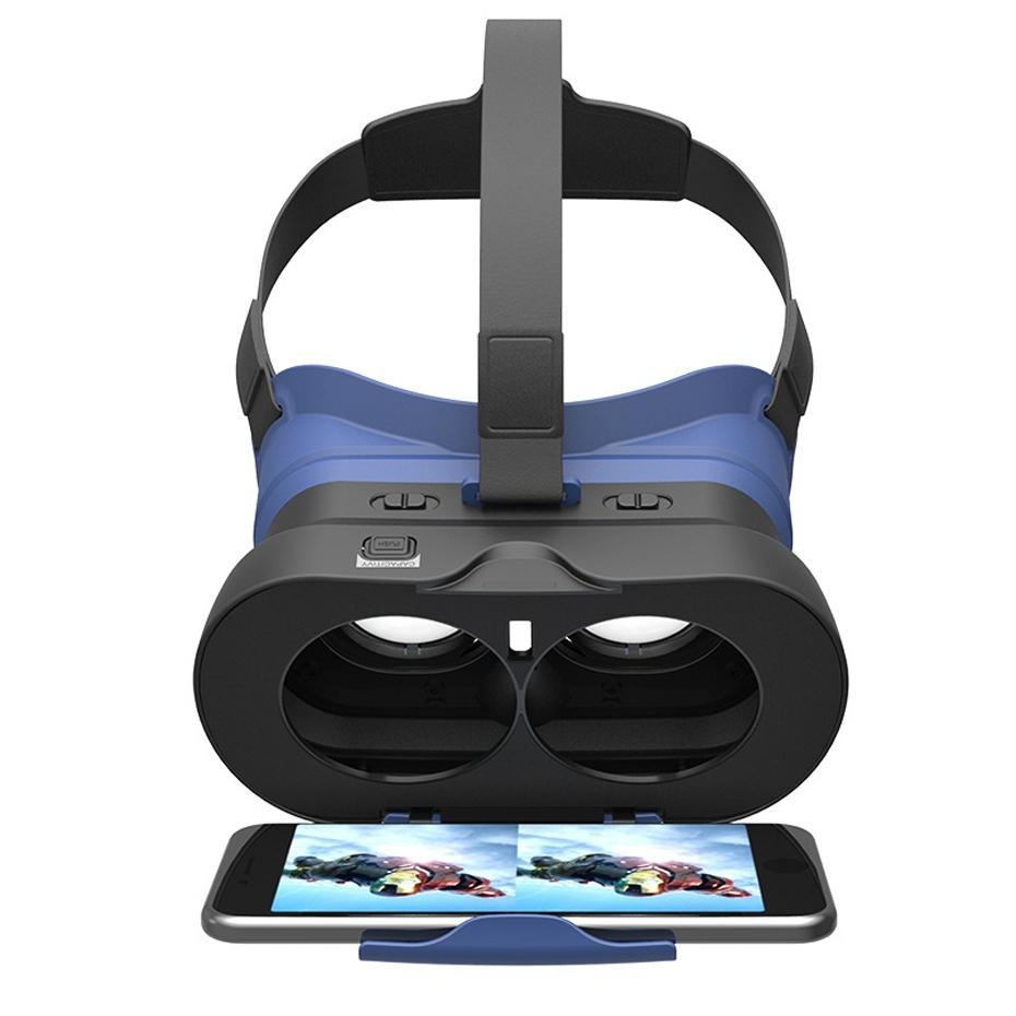 3D Glasses VR Box Goggles Head Mount Virtual Reality 3D Glasses With Bluetooth F 4