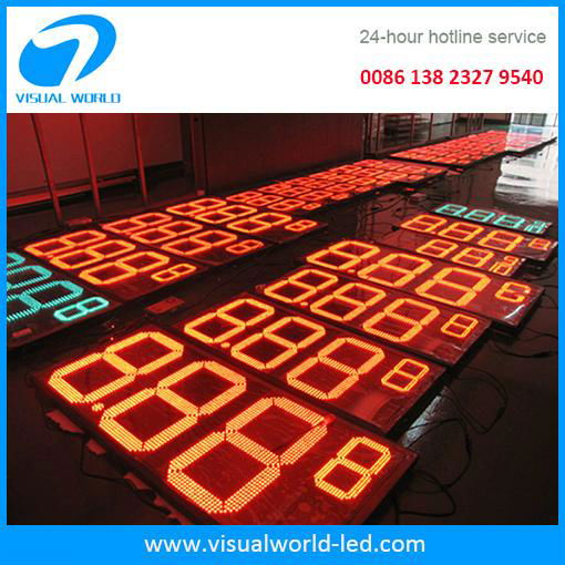12inch 8.889/10 red led gas price signs 3