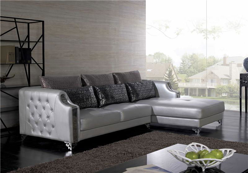 Hot selling modern design sectional leather sofa set with competitive price