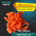 Orange antiskid Latex finger cots 1