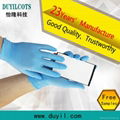 9" Blue  nitrile gloves 1