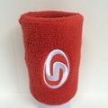 Custom logo cotton wristband sweatband