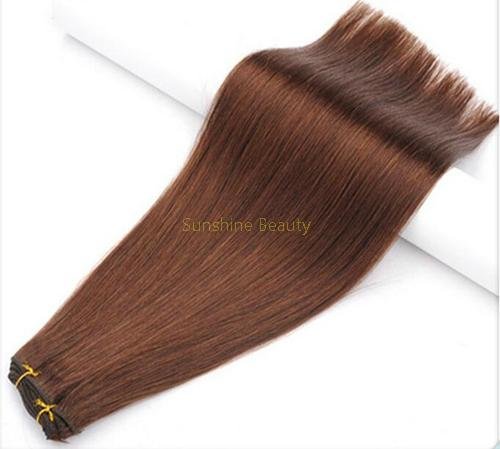 weft extension virgin remy hair 4