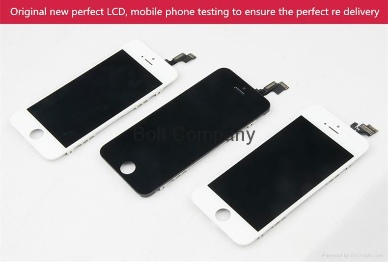 Original New LCD for iPhone 5/5c/5s LCD with Touch Screen with Frame 3