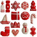 Knit Christmas ornaments 1