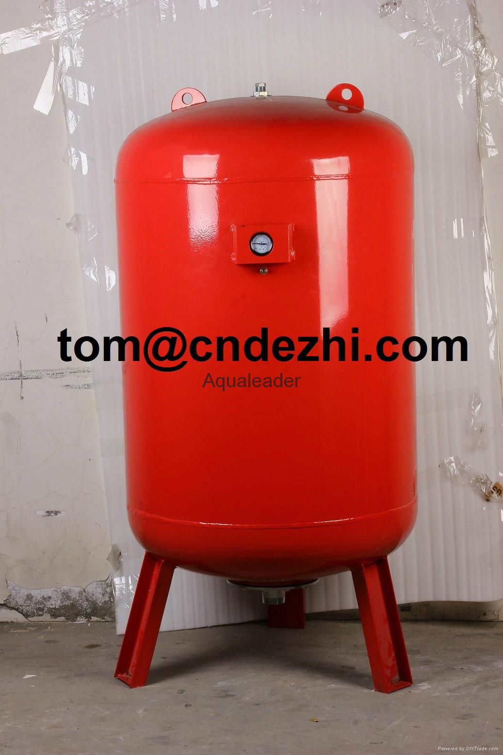 Pressurized Vertical Expansion Tank Bladder Style Pressure Vessel  3