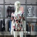 Womens Printing Sweater Processing Short Sleeve Print Knitwear Pullover 2