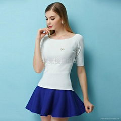 Summer Short Sleeve Knit Sweater OEM Services