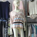 Womens Stripe Design Knit Sweater 3