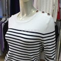 Womens Stripe Design Knit Sweater 2