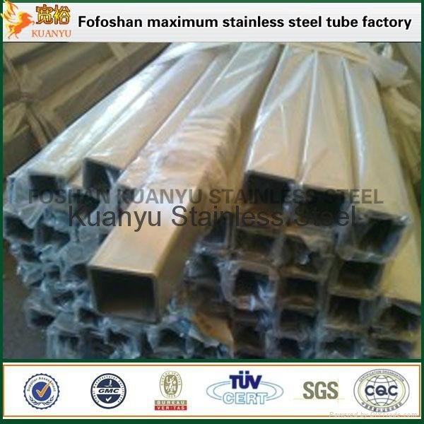 Foshan SS 303 Stainless Steel Square Pipe 2