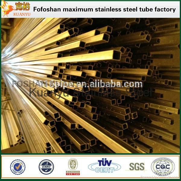 Foshan SS 303 Stainless Steel Square Pipe 5