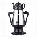 Ideamay Stainless Steel Body Electric 3L Russia Samovar with 1L Ceramic Kettle