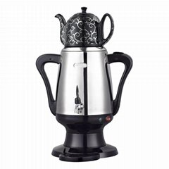 Ideamay Stainless Steel Body Electric 3L Russia Samovar with 1L Ceramic Kettle