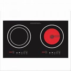 Ideamay Double Burners 1950W+2000W Induction and Infrared Cooker