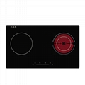 Ideamay Double Burners 1950W+2000W Induction and Infrared Cooker 2