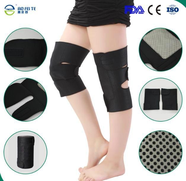self-heating tourmaline Knee Support Brace with Magnetic stones AFT-H005 for kne 4