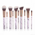 10 Pcs Pro Premium Quality Marble Patterned Handle Marble Makeup Brush 1