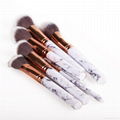 10 Pcs Pro Premium Quality Marble Patterned Handle Marble Makeup Brush 2