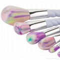 2017 best selling colorful makeup brushes set 7pcs unicorn makeup brushes 2