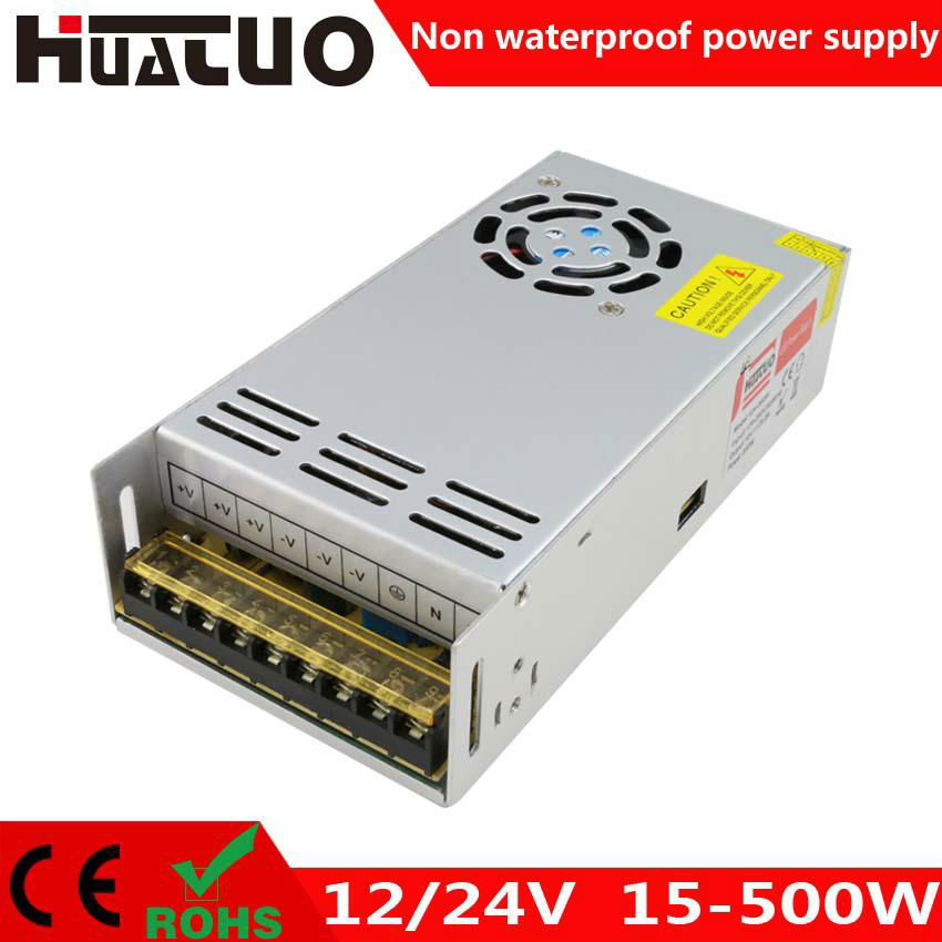 12/24V 15-500W constant voltage non waterproof LED power supply