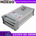 12/24V 60-400W constant voltage aluminum